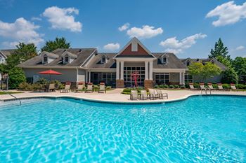 Resort-Inspired Saline Swimming Pool with Lounge Chairs and WiFI Hotspot at Ashby at Ross Bridge, Hoover, AL 35226